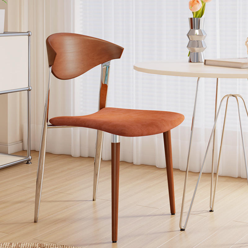 GDC Nordic Retro Dining Chair Home Standard Designer Metal+Solid