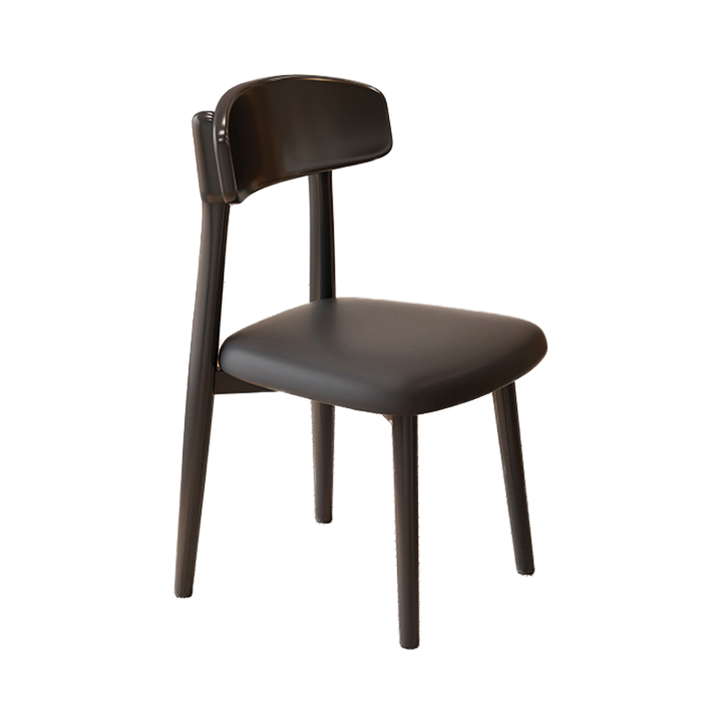 GDC Oak Leather Wood Furniture Home Solid Wood Upholstered