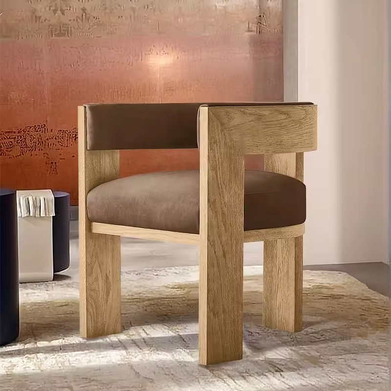 GDC Solid Ash Wood Furniture Dining Chairs Modern Luxury