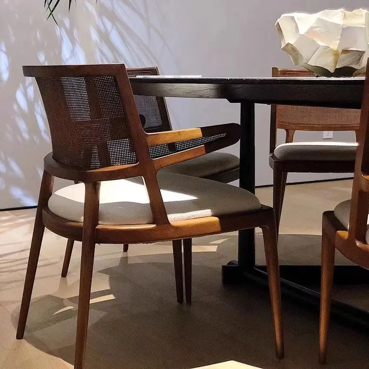 GDC Solid Wood Dining Chair Designer Restaurant Coffee Shop