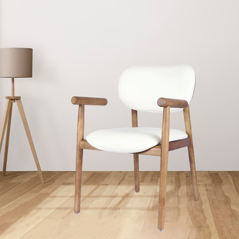 GDC Solid Wood Frame Scandinavian Dining Chairs Modern Nordic