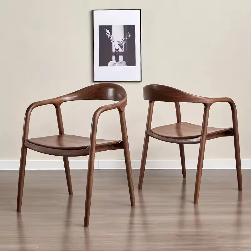 GDC Dining Chair Cherry Backrest Solid Oak Wood Desk
