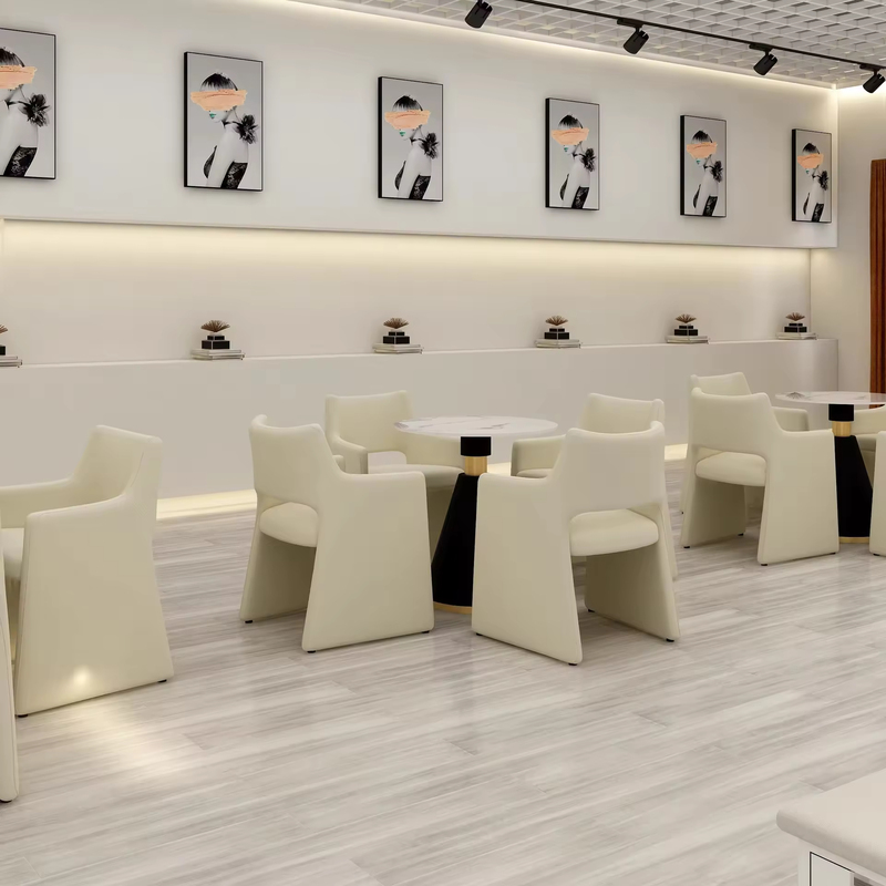 GDC Italian Minimalist Dining Chair Modern Design Irregular Shape