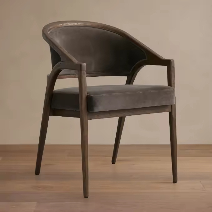GDC Luxury Modern Fabric Dining Room Chair Hotel Upholstered