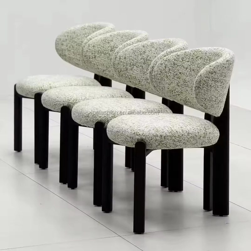GDC Modern Upholstered Leisure Chairs with Unique Backrest |