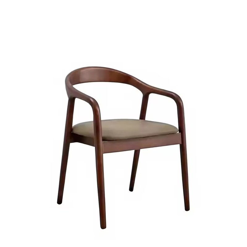 GDC Modern Walnut Modern Ash Wood Dining Chair High