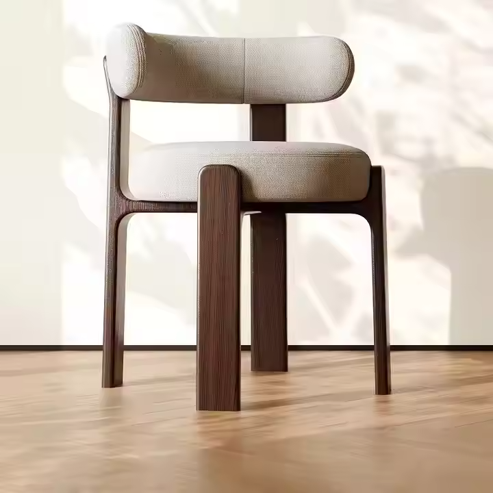 GDC Solid Wood Dining Chairs Modern and Simple Backrest