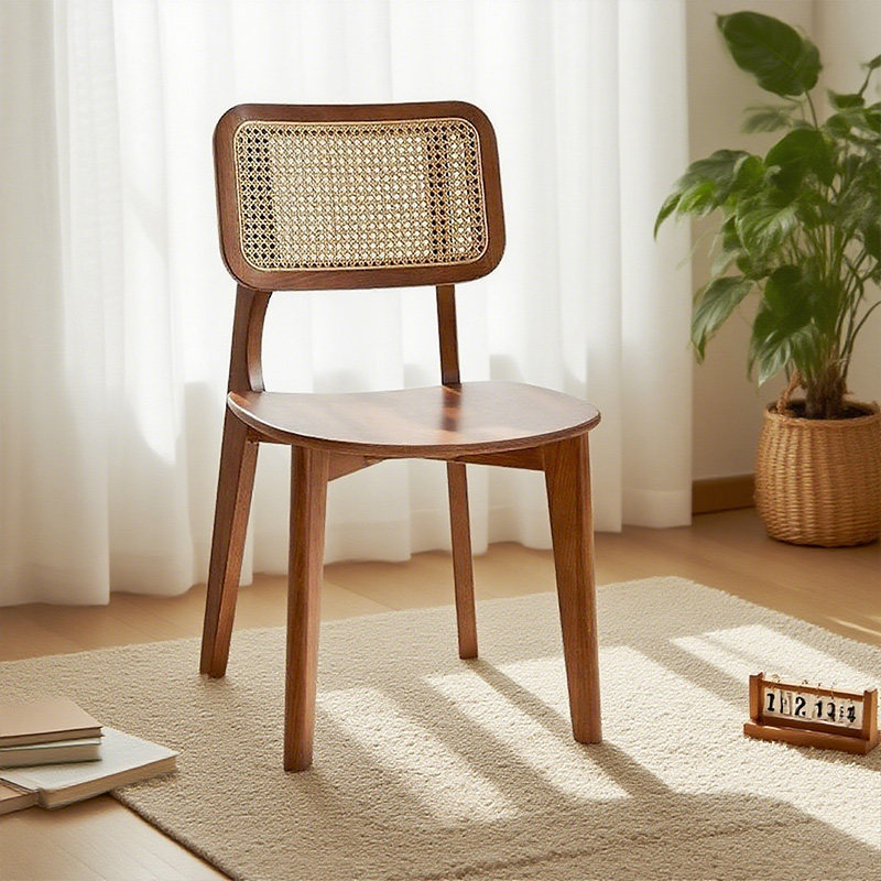 GDC Nordic Solid Wood Dining Chairs Home Living Room