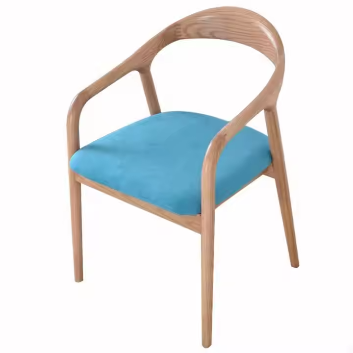 GDC Wooden Coffee Chair Restaurant Dining Chair Simple Leisure