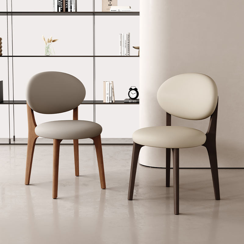GDC Modern Nordic Style Solid Wood Dining Chairs with