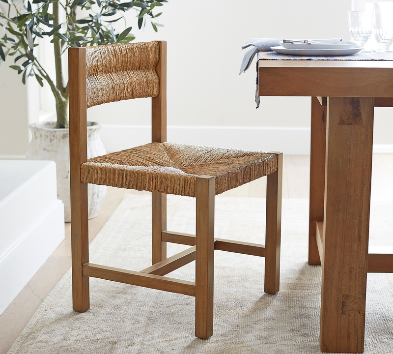 GDC Modern Ash Wood Solid Wood Chair with White