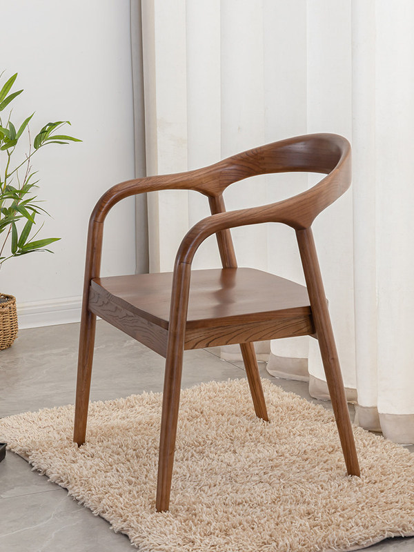 GDC Modern Solid Wood Dining Chair with Adjustable Height