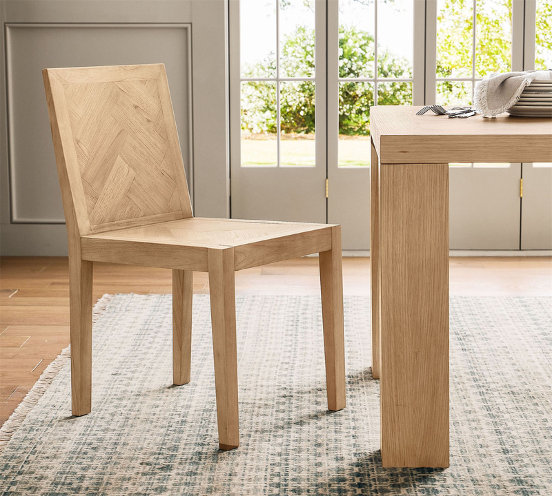 GDC Modern Style Wood Frame Dining Chairs Comfortable Upholstered