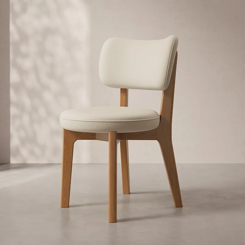 GDC Solid Wood Dining Chair Cream Style Dining Table