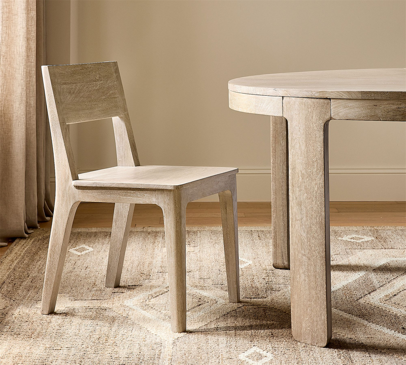 GDC Solid Wood Outdoor Dining Chair with Soft Cushion