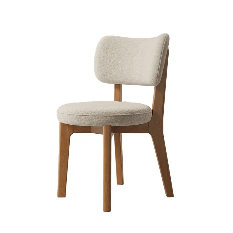 GDC Wooden Home Furniture Leather Back Chair with Soft