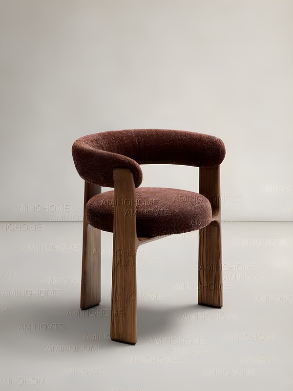 GDC Luxury Strong Design Ash Wood Dining Chairs Upholstered