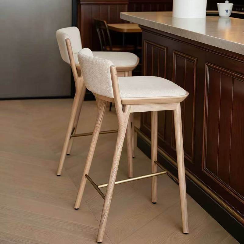 GDC Modern Design Chair Luxury Upholstered Solid Wood Cushion