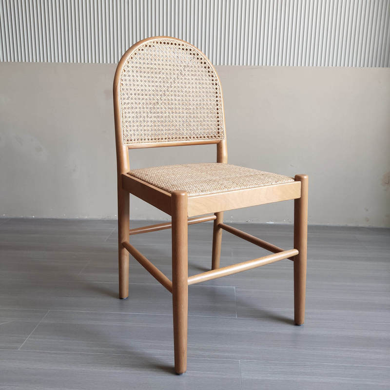 GDC Nordic Antique Solid Wood Dining Chairs Cafe Restaurant