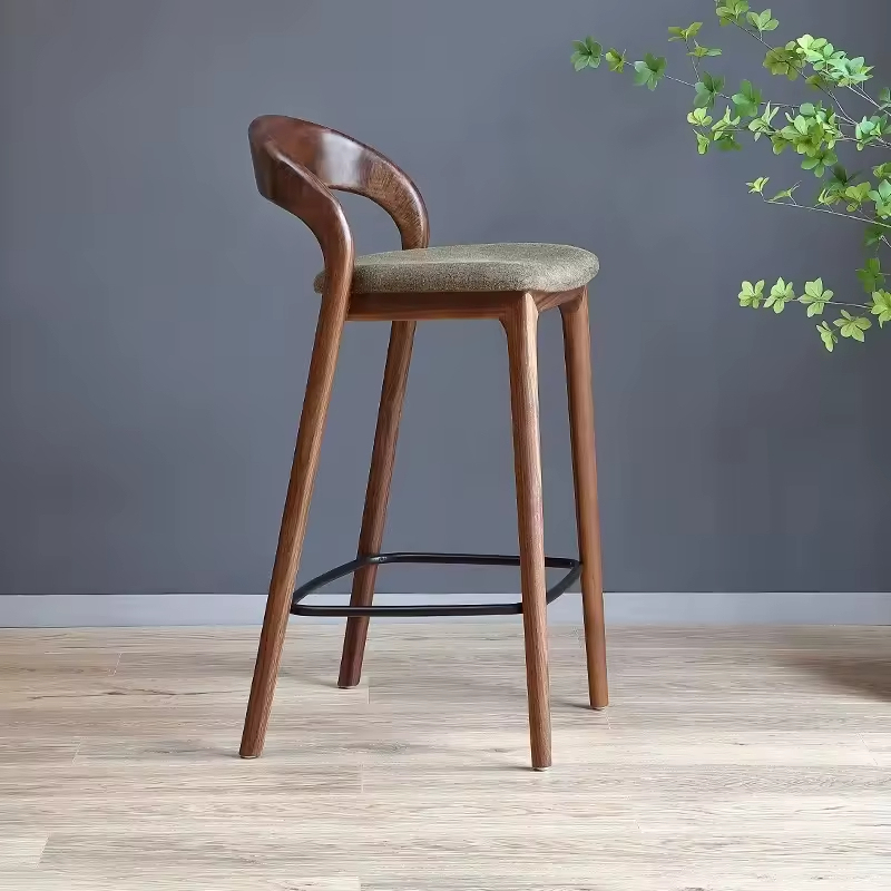 GDC Modern Luxury Dining Chair Solid Wood Frame Silla