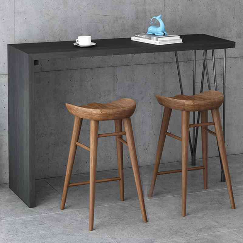 GDC Nordic Style Modern Simple High Stool Solid Wood