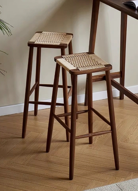 GDC Modern Simple Bar Chair Luxury Light PVC Adjustable