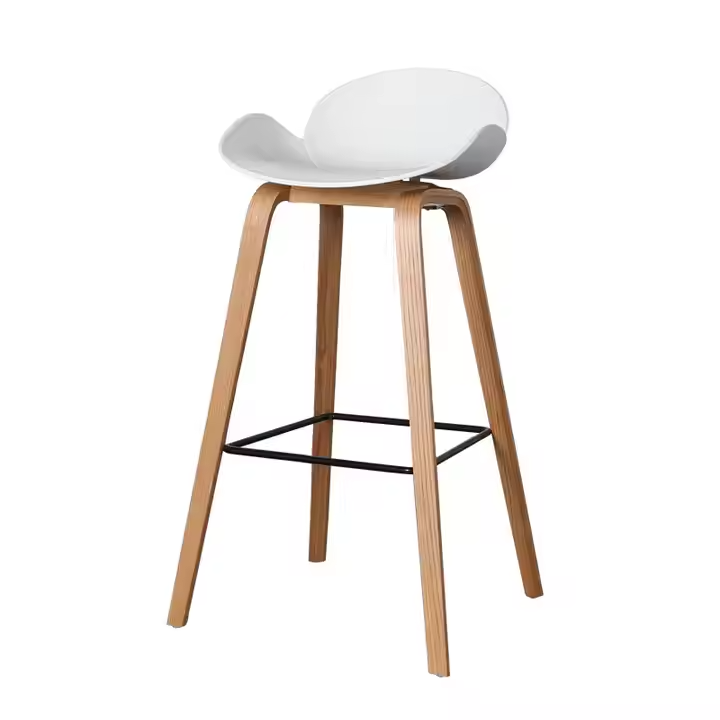 GDC Modern Simple Bar Chair Luxury Light PVC Adjustable
