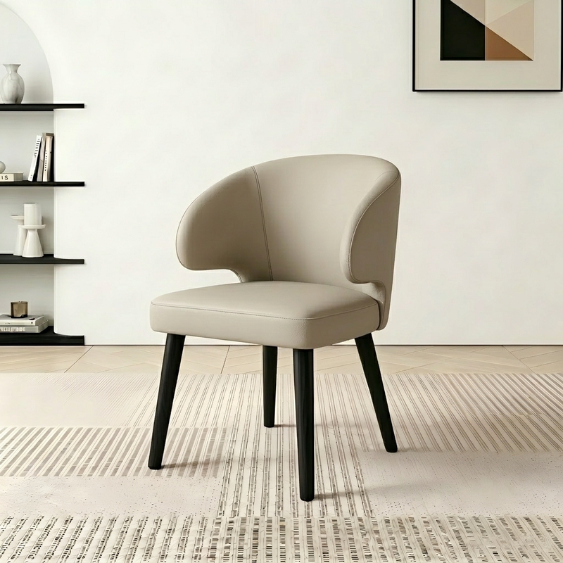 GDC Nail Chair Fabric Upholstered Dining Chair Ash Wood