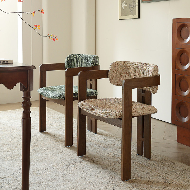 GDC Nordic Modern High Back Dining Chair Set Solid