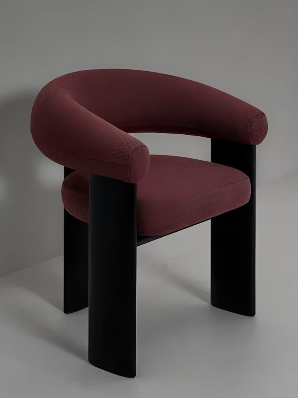 GDC Monthly Italian Minimalist Light-Luxury Solid Wood Dining Chair