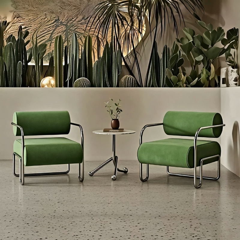 GDC Chinese-style Dining and Seating Set, Single-person Lounge Chair,