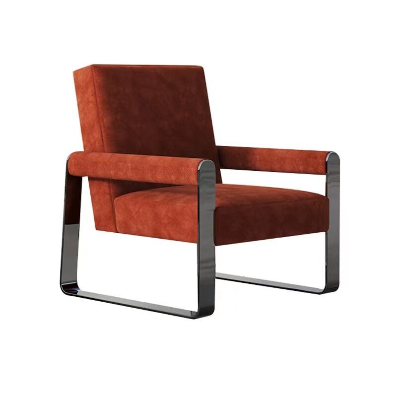 GDC Custom Living Room Metal Leg Leather Lounge Chair