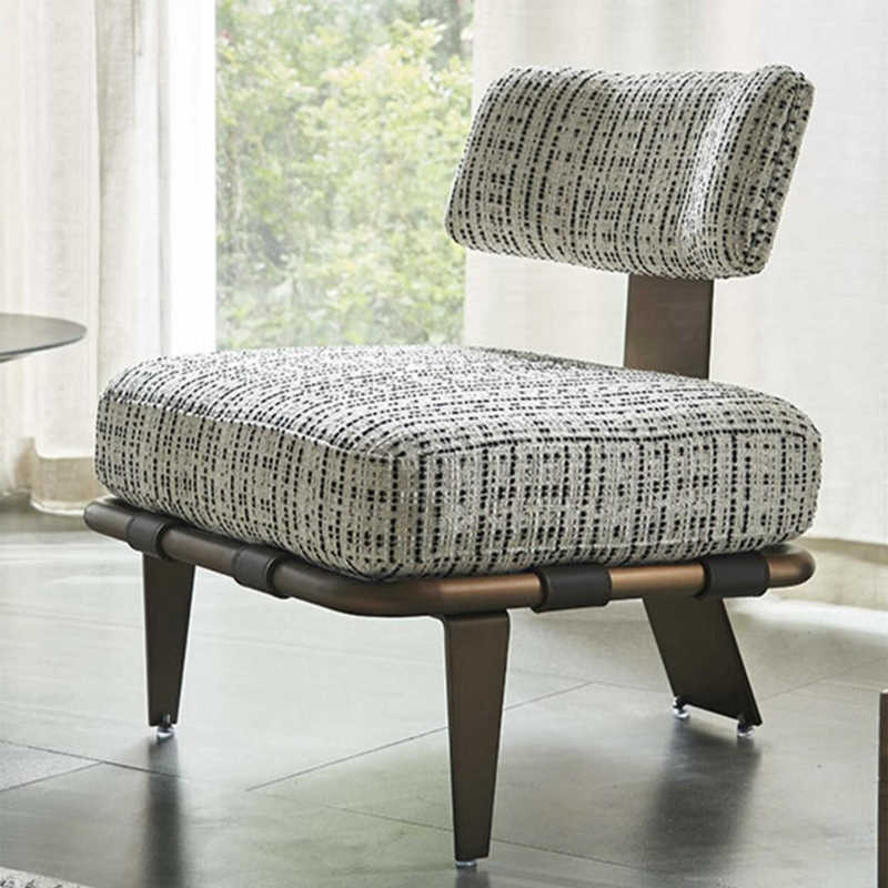 GDC Fabric and Metal High-elasticity Sponge Single-person Sofa Lounge