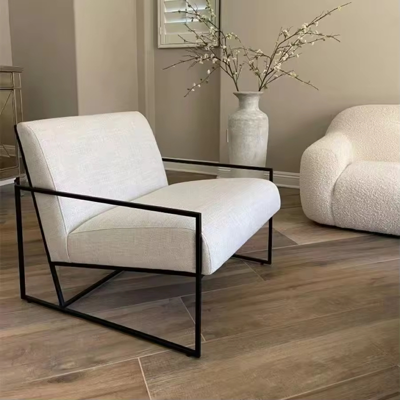 GDC French Retro Luxury Modern Home Single Sofa Chair