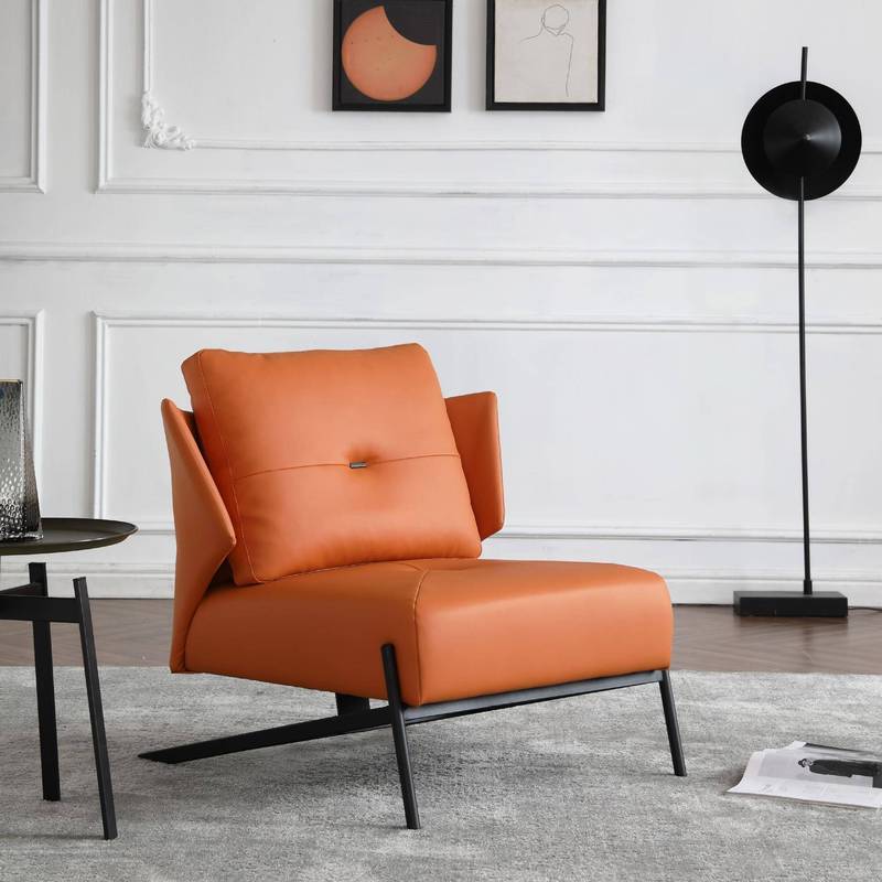 GDC Hotel Luxury Leather Single Chair Home Furniture Lazy