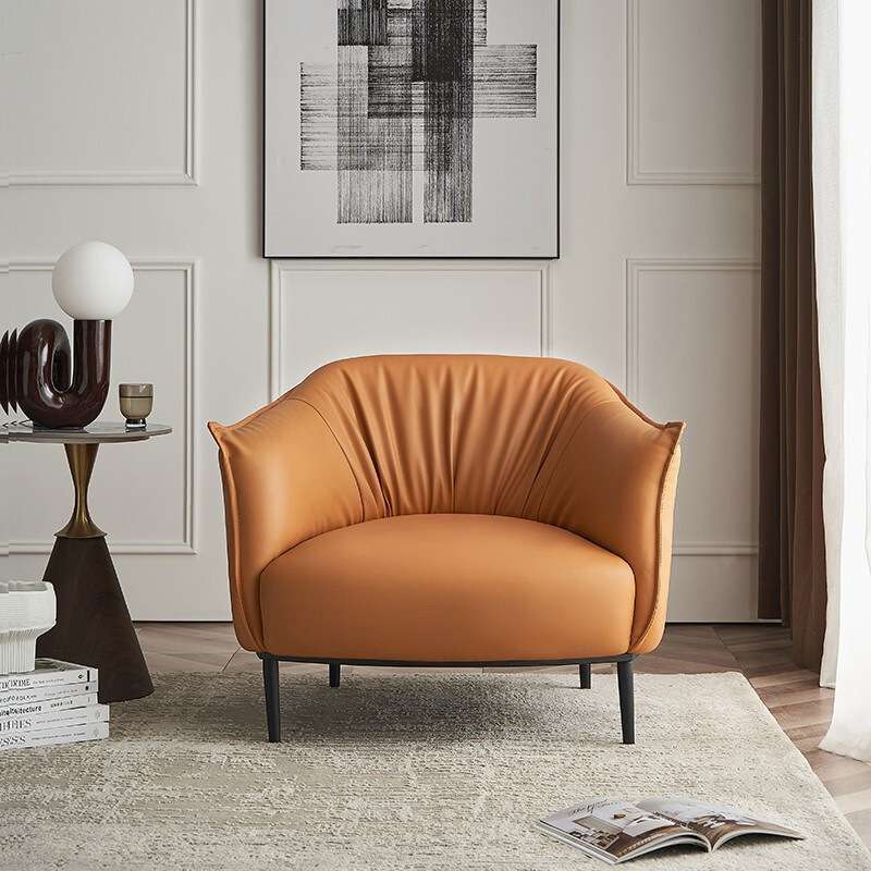 GDC Leather Single Sofa Comfortable Living Room Home Furniture