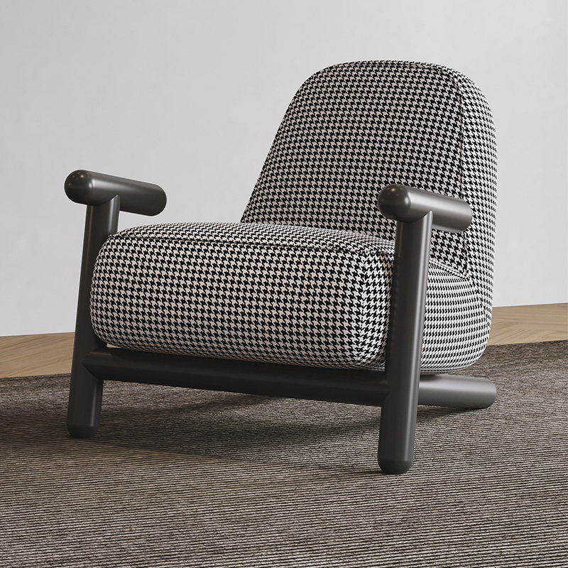 GDC Luxurious Armchair, Wooden Frame, Single Sofa Chair, Comfortable