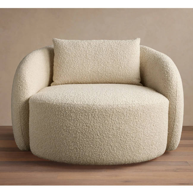 GDC Luxury Curved Swivel Armchair Custom Organic Shape Reading