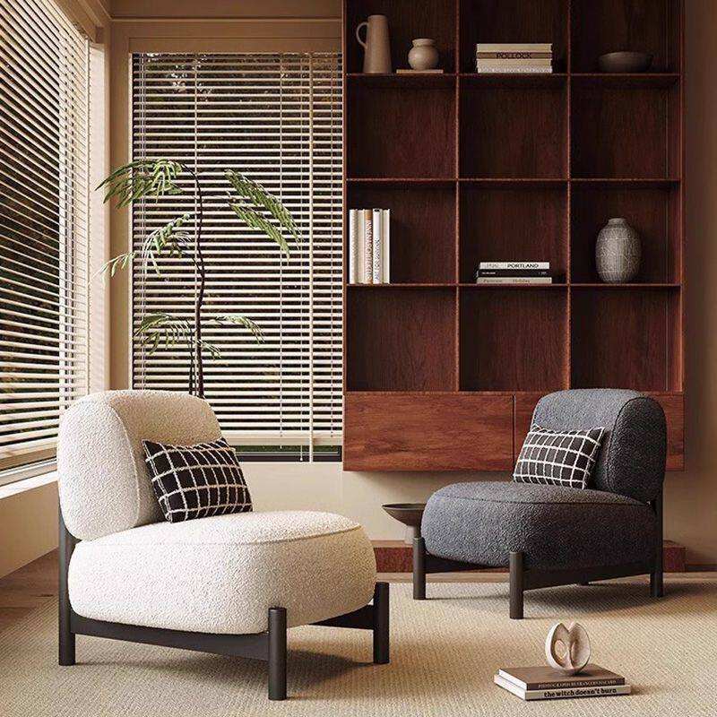 GDC Luxury Minimalist Custom Design Fabric Velvet Leather Armchair