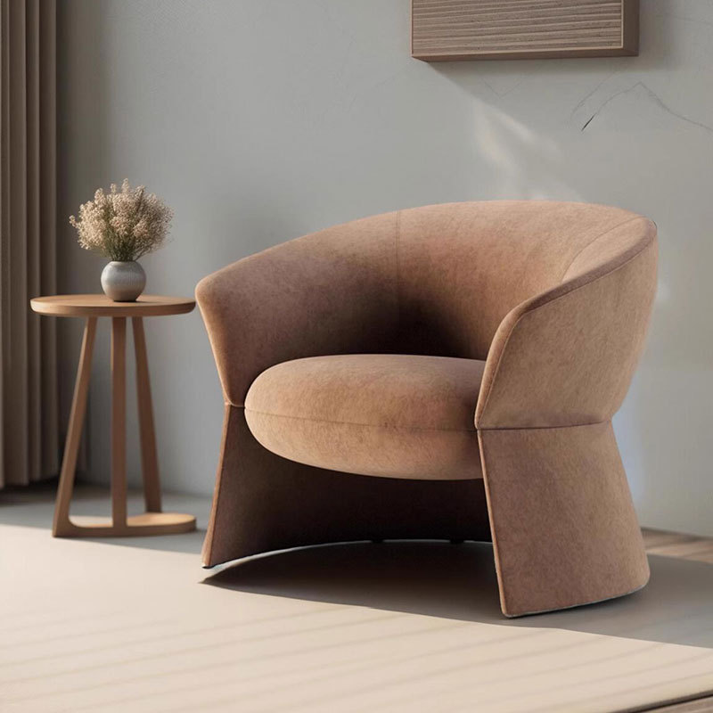 GDC Modern Designer Armchair, Cotton and Linen Fabric, Single-person