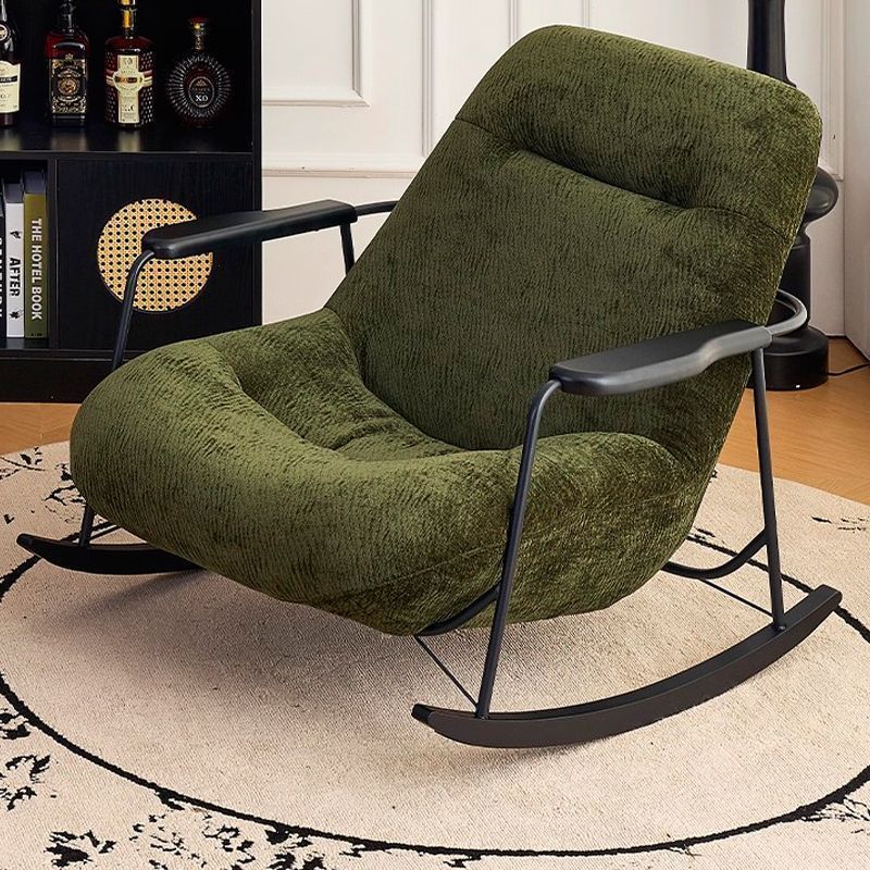 GDC Modern Designer-style Backrest Rocking Chair, Single-person Leisure Rocking