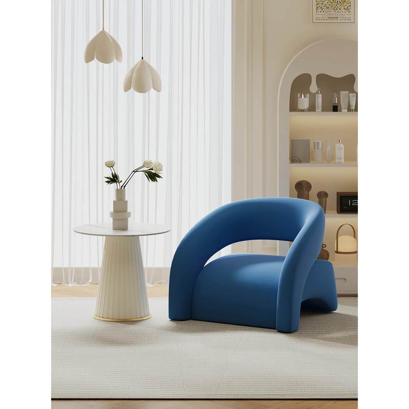 GDC Modern Luxurious Armchair, Wooden Leisure Sofa Chair, Living