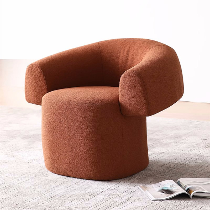 GDC Modern Luxury Flannel Single Sofa Lounge Chair, Suitable