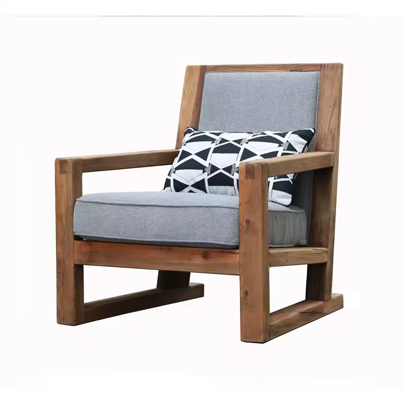 GDC Modern Solid Wood Arm Chair-Comfortable Living Room Leisure