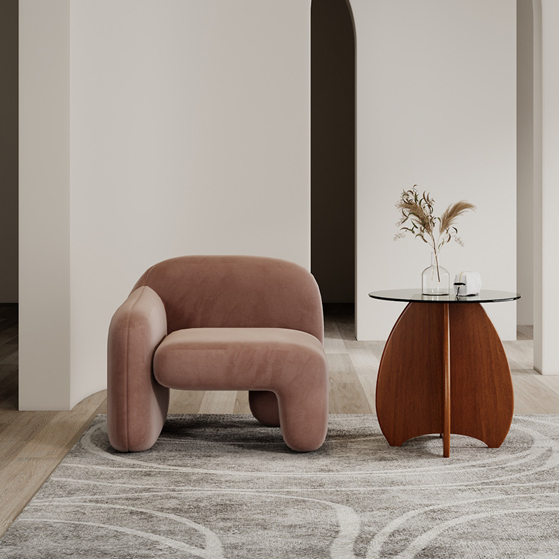 GDC Modern Square Single Sofa Chair Minimalist Lounge Chair