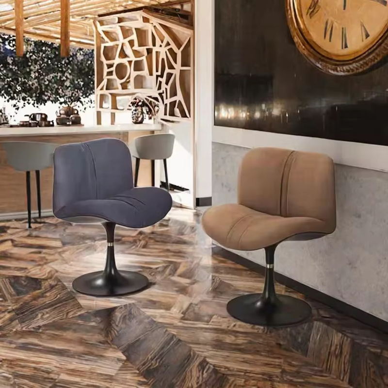 GDC Modern Style Solid Wood Stainless Steel Leisure Chair,