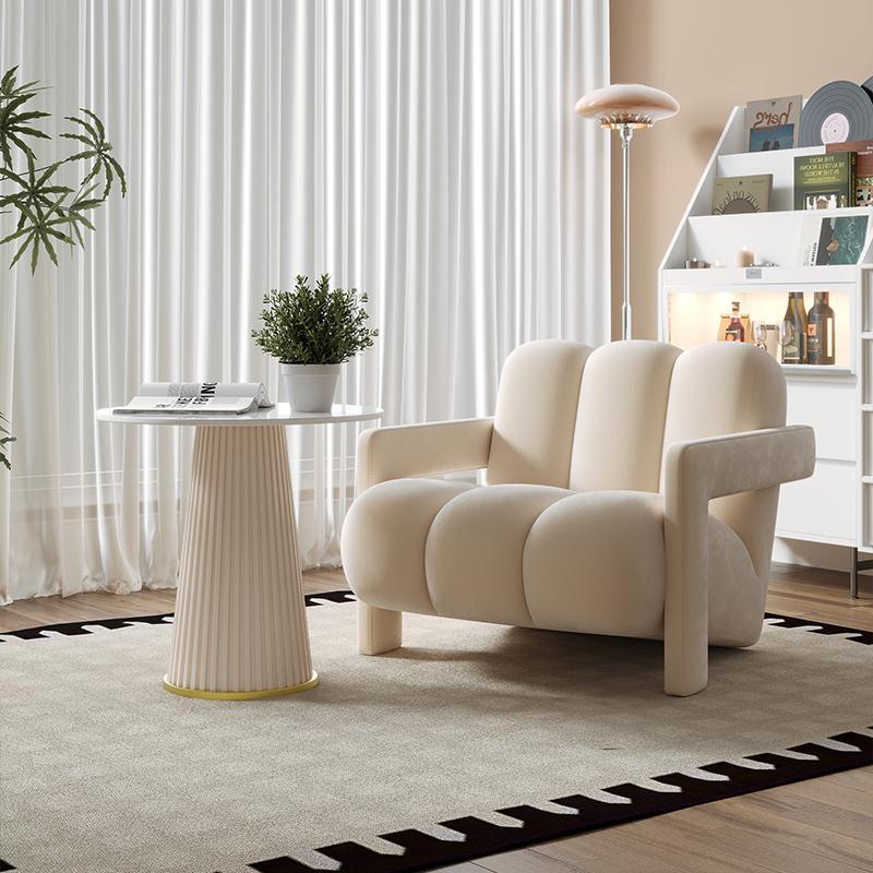 GDC Nordic Cream-style Sofa with Multiple Color Chairs, Suitable
