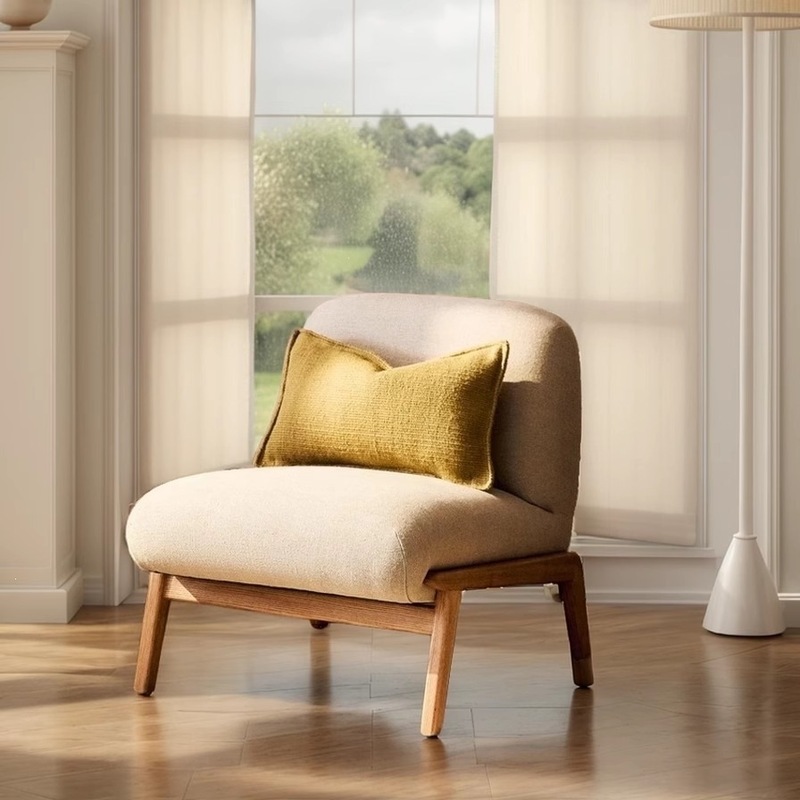 GDC Nordic Luxury Living Room Solid Wood Leisure Chair