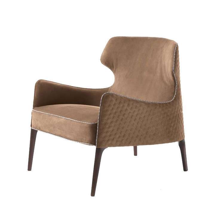 GDC Reclining Chair Made of PU Leather, with Wooden