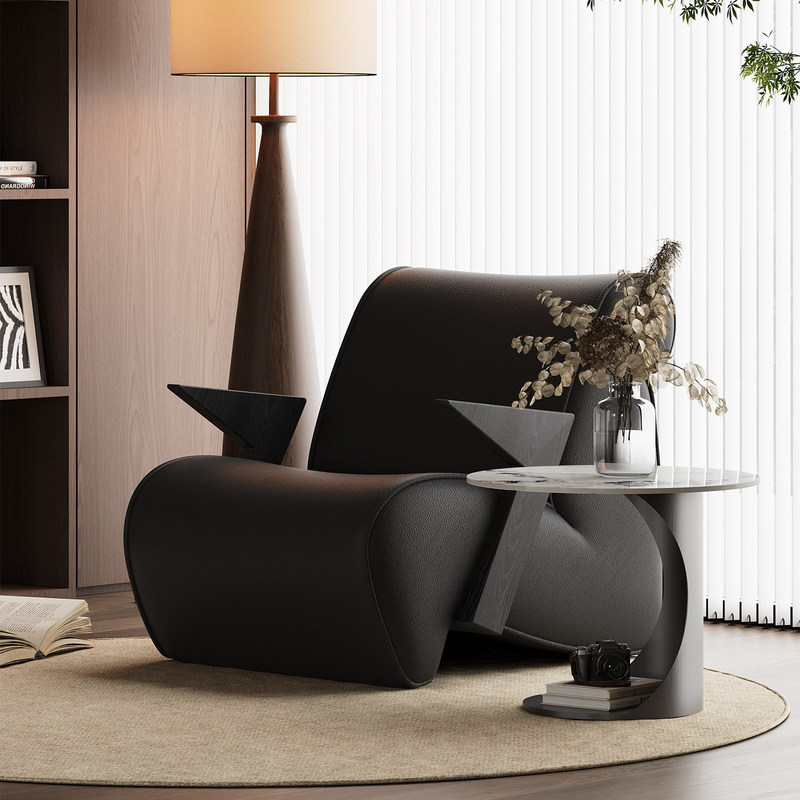 GDC Solid Wood Decorative Chair, Leisure Armchair, Suitable for